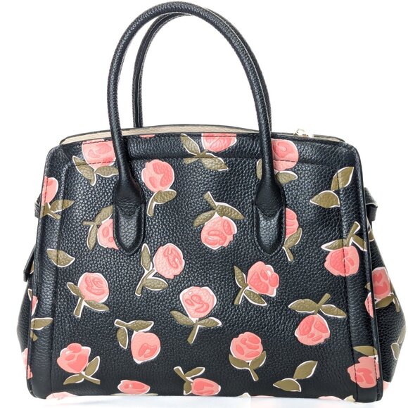 KATE SPADE New York Knott Ditsy Rose Leather Satchel Crossbody - Picture 7 of 16